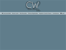 Tablet Screenshot of cancioneroweb.com